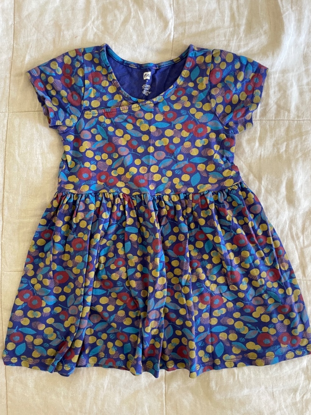 Tea Collection Short Sleeve Wrap Neck Dress size 6